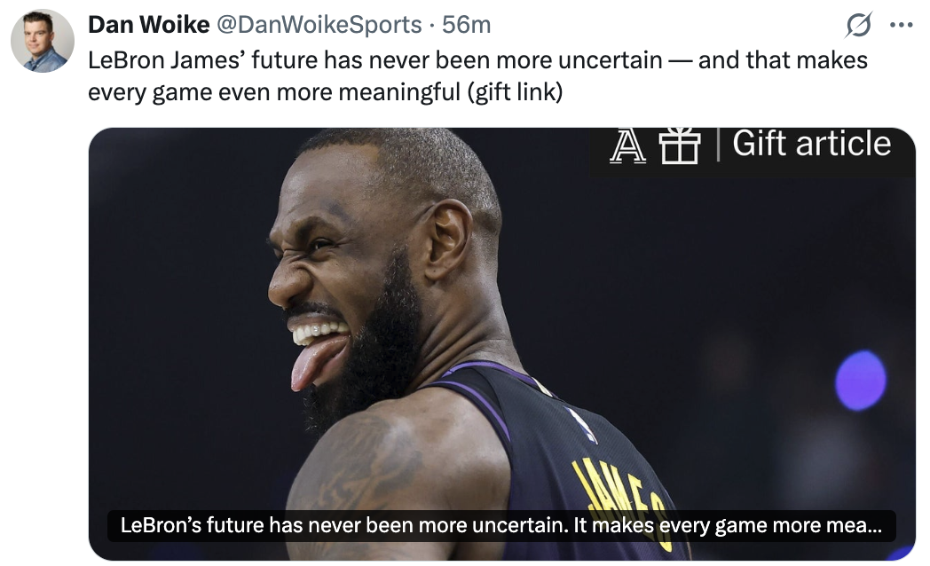 开云注册平台-突发！湖人记者发文：詹姆斯的未来，变得不确定了